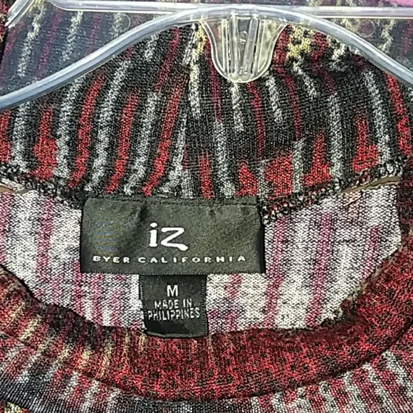 IZ BYER CALIFORNIA RED PATTERNED DRESS - Picture 2 of 3